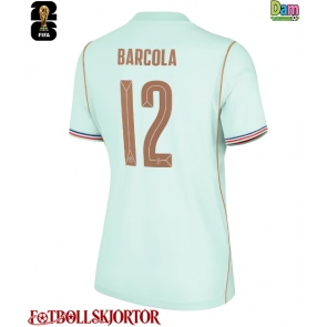 Frankrike Bradley Barcola #12 Bortatröja Dam VM 2026 Kortärmad